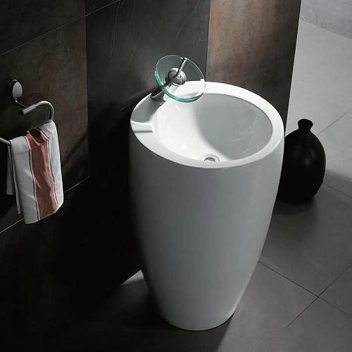 Раковина CeramaLux B133 напольная, белый Раковина CeramaLux B133 напольная, белый