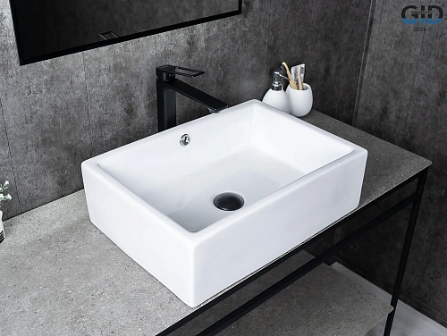 Раковина Gid N9129 51125 накладная белая 51x38x15 Раковина Gid N9129 51125 накладная белая 51x38x15