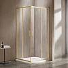 Душевой уголок Vincea Garda VSS-1G1212CLG, 1200x1200, брашированное золото, стекло прозрачное