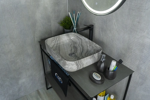 Раковина Gid Mnc597 54458 накладная под камень глянцевая 50x39x13 Раковина Gid Mnc597 54458 накладная под камень глянцевая 50x39x13