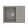 Кухонная мойка Lemark IMANDRA 640 врезная из кварцгранита, с крылом, грей 9910021