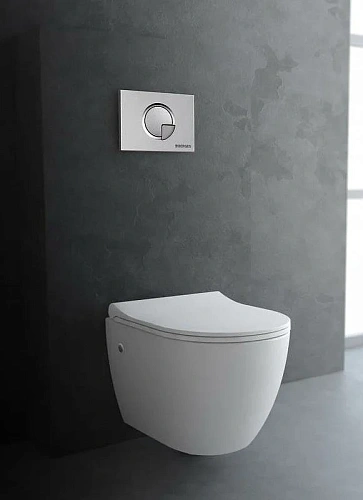 Комплект унитаза BERGES OKUS с инсталляцией NOVUM525, кнопкой R2 хром матовый, сиденье дюропласт Tom 043276 Комплект унитаза BERGES OKUS с инсталляцией NOVUM525, кнопкой R2 хром матовый, сиденье дюропласт Tom 043276