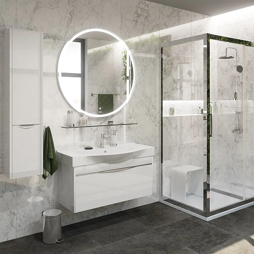 Зеркало STWORKI Мальмё 100 с подсветкой, сенсор на зеркале, круглое, настенное, российское 465734 Зеркало STWORKI Мальмё 100 с подсветкой, сенсор на зеркале, круглое, настенное, российское 465734