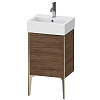 Картинка анонса товара «тумба под раковину duravit xviu xv4531lb121 напольная 43 см орех темный»