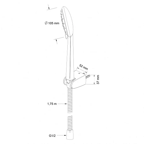 Душевая лейка Swedbe Calypso 5093 Душевая лейка Swedbe Calypso 5093
