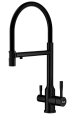 Смеситель для кухни Raglo R81.63.06 с гибким изливом с подключением к фильтру, черный Смеситель для кухни Raglo R81.63.06 с гибким изливом с подключением к фильтру, черный
