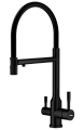Смеситель для кухни Raglo R81.63.06 с гибким изливом с подключением к фильтру, черный Смеситель для кухни Raglo R81.63.06 с гибким изливом с подключением к фильтру, черный