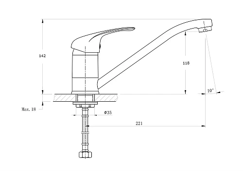 Смеситель для кухни RUSH Corsica (CO4240-27) Смеситель для кухни RUSH Corsica (CO4240-27)