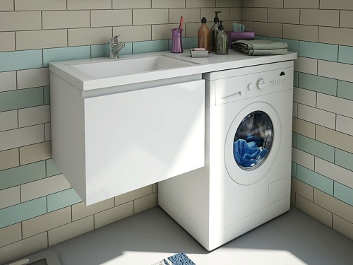 Тумба с раковиной Эстет Dallas Luxe ФР-00009675 1050х482 левая, подвесная 1 ящик Тумба с раковиной Эстет Dallas Luxe ФР-00009675 1050х482 левая, подвесная 1 ящик