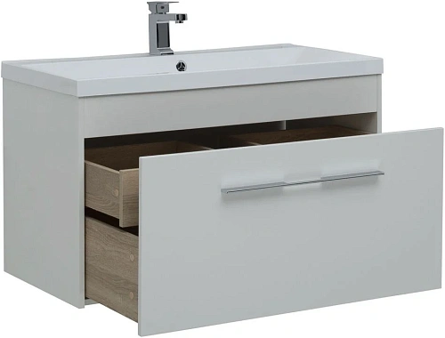 Тумба под раковину Aquanet Августа 100 белый глянец 00274142 Тумба под раковину Aquanet Августа 100 белый глянец 00274142