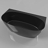 Картинка анонса товара «ванна из искусственного камня whitecross pearl a 155x80 (черный глянец) искусственный камень 0214.15 0214.155080.101»