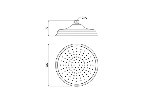 Верхний душ Aquatek КЛАССИК AQ2088CR Хром Верхний душ Aquatek КЛАССИК AQ2088CR Хром