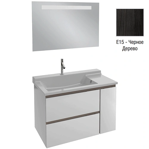 Комплект мебели 100 см Jacob Delafon Soprano , черное дерево, 2 ящика, 1 внутренний ящик, полотно, с EB1416-NF+EXK112-00+EB1334-E15 Комплект мебели 100 см Jacob Delafon Soprano , черное дерево, 2 ящика, 1 внутренний ящик, полотно, с EB1416-NF+EXK112-00+EB1334-E15