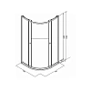 Душевой уголок Parly ZF91 с поддоном Душевой уголок Parly ZF91 с поддоном