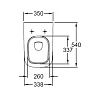 Картинка анонса товара «крышка-сиденье geberit smyle square 500.239.01.1 стандарт»