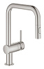 Картинка анонса товара «смеситель для кухни grohe minta, выдвижной излив, суперсталь (32322dc2)»