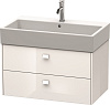 Картинка анонса товара «тумба под раковину duravit brioso br415502222 подвесная 78 см белый глянцевый»