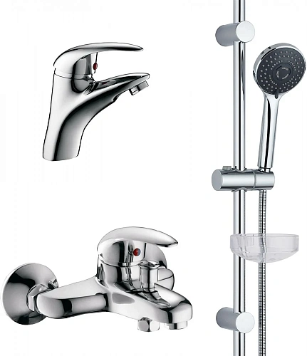 Комплект смесителей Agger Proud A0831100 хром Комплект смесителей Agger Proud A0831100 хром