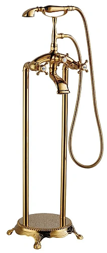 Смеситель для ванны ABBER Klassik AF8415G напольный, золото Смеситель для ванны ABBER Klassik AF8415G напольный, золото