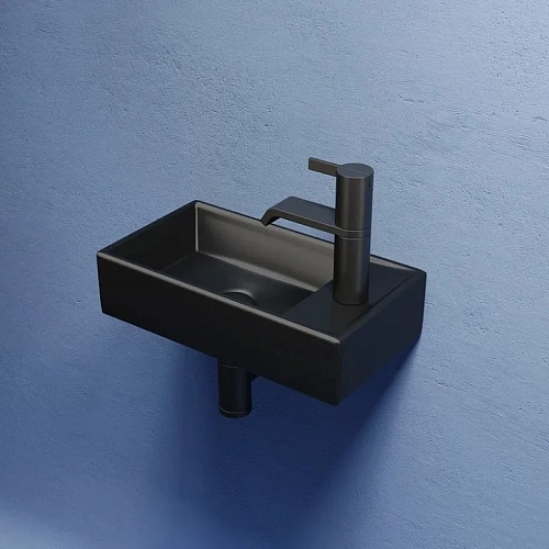 Раковина Ceramica Nova ELEMENT CN6051LMB черный матовый подвесная Раковина Ceramica Nova ELEMENT CN6051LMB черный матовый подвесная