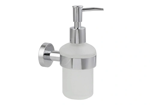 Дозатор жидкого мыла Aquatek ВЕГА AQ4005CR хром, стекло матовое белое Дозатор жидкого мыла Aquatek ВЕГА AQ4005CR хром, стекло матовое белое