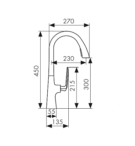 Смеситель для кухни Kaiser Strike 09066-15 Смеситель для кухни Kaiser Strike 09066-15