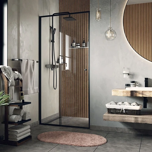 Душевая дверь WasserKRAFT Dill 61S05 черный Душевая дверь WasserKRAFT Dill 61S05 черный