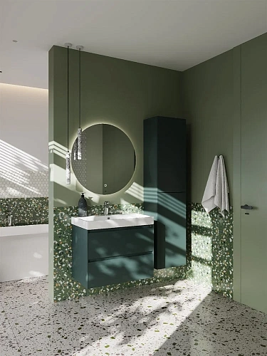 Тумба под раковину Roca Ona 800 зеленый матовый 2 ящика A857630513 Тумба под раковину Roca Ona 800 зеленый матовый 2 ящика A857630513