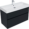 Тумба под раковину Aquanet Бруклин 100 антрацит матовый 00310139 Тумба под раковину Aquanet Бруклин 100 антрацит матовый 00310139