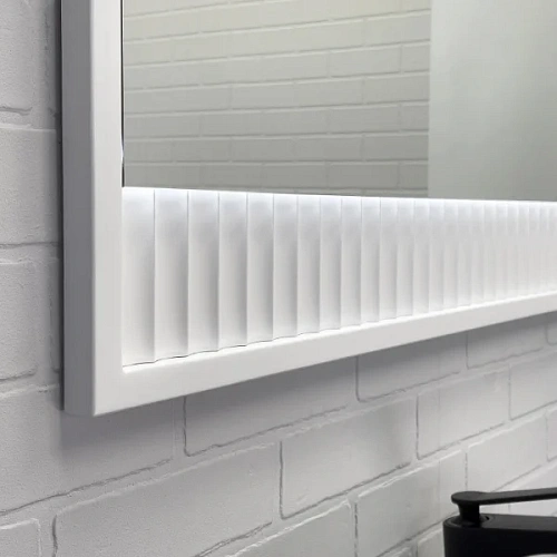 Зеркало Comforty Марсель-75 00-00012269 белое матовое с подсветкой Зеркало Comforty Марсель-75 00-00012269 белое матовое с подсветкой