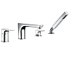 Смеситель на борт ванны WasserKRAFT Salm 2755 на 4 отверстия хром