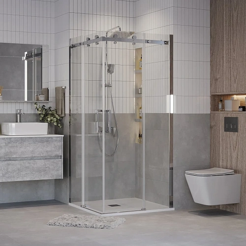 Душевой уголок GROSSMAN Classic 300.K33.04.8080.10.00 (80x80x195) квадрат,раздвижная,хром,стекло прозрачное Душевой уголок GROSSMAN Classic 300.K33.04.8080.10.00 (80x80x195) квадрат,раздвижная,хром,стекло прозрачное