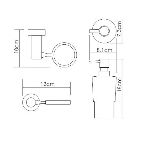 Дозатор жидкого мыла WasserKRAFT K-28299 хром Дозатор жидкого мыла WasserKRAFT K-28299 хром