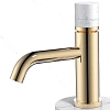 Смеситель для раковины Boheme STICK 121-G-MR-W GOLD Смеситель для раковины Boheme STICK 121-G-MR-W GOLD