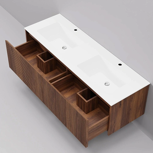 Тумба с раковиной ArtDecco Camilla 140 ACM14W22D200 черный орех Тумба с раковиной ArtDecco Camilla 140 ACM14W22D200 черный орех