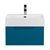 Тумба под раковину CEZARES PREMIUM 55413 Plisse Blu petrolio подвесная