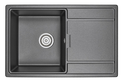 Кухонная мойка Granula 7804, ЧЁРНЫЙ, кварц 780х500 Кухонная мойка Granula 7804, ЧЁРНЫЙ, кварц 780х500