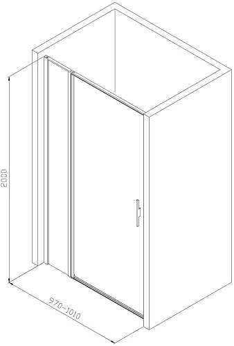 Душевая дверь Allen Brau Priority 100 серебро браш 3.31005.BA Душевая дверь Allen Brau Priority 100 серебро браш 3.31005.BA