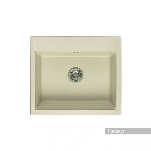 Кухонная мойка Aquaton Делия 60 1A715232LD240 из литого мрамора, прямоугольная, жемчуг Кухонная мойка Aquaton Делия 60 1A715232LD240 из литого мрамора, прямоугольная, жемчуг