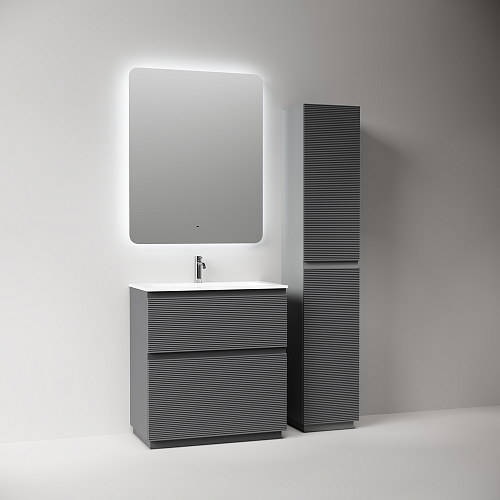 Тумба под раковину SANCOS Folk Floor FL80FGS 790х445х850 Grey soft, напольная Тумба под раковину SANCOS Folk Floor FL80FGS 790х445х850 Grey soft, напольная