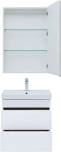 Комплект мебели Aquanet София 60 белый глянец (2 ящика) 00274197 Комплект мебели Aquanet София 60 белый глянец (2 ящика) 00274197