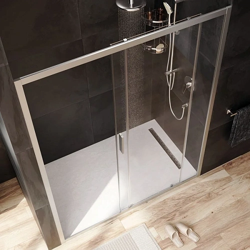 Душевая дверь AM.PM Gem W90G-150-1-195MT 150х195, стекло прозрачное, профиль хром матовый Душевая дверь AM.PM Gem W90G-150-1-195MT 150х195, стекло прозрачное, профиль хром матовый