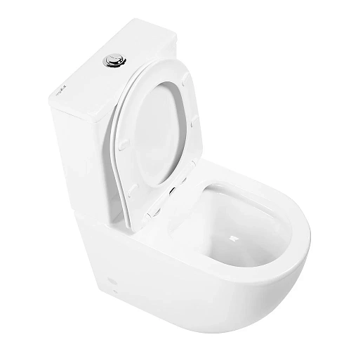 Унитаз напольный BelBagno AMANDA BB051CPR/BB051SC безободковый с сиденьем Унитаз напольный BelBagno AMANDA BB051CPR/BB051SC безободковый с сиденьем