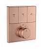 Смеситель для душа Wonzon &amp; Woghand (WW-INF363A-BRG) термостатический встраиваемая на 3 потребителя, брашированное розовое золото