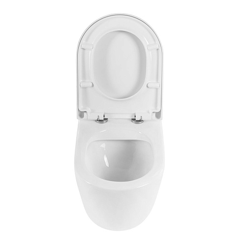 Унитаз приставной BelBagno SFERA-R BB2141CBR/BB865SC безободковый с сиденьем Унитаз приставной BelBagno SFERA-R BB2141CBR/BB865SC безободковый с сиденьем