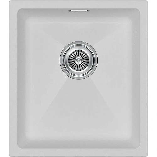 Кухонная мойка Paulmark LUMI 41UNI LU41-WH, белый, 410х460 Кухонная мойка Paulmark LUMI 41UNI LU41-WH, белый, 410х460