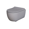 Картинка анонса товара «унитаз подвесной abner 103t20301r (545x360x330) матовый серый безободковый с тонкой крышкой 103t20301r-102t20301s»