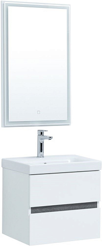 Тумба под раковину Aquanet Беркли 50 белый/дуб рошелье 00254288 Тумба под раковину Aquanet Беркли 50 белый/дуб рошелье 00254288