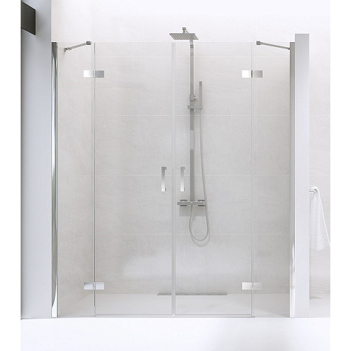 Душевая дверь NEW TRENDY NEW RENOMA 230x195 D-0101A/D-0102A хром Душевая дверь NEW TRENDY NEW RENOMA 230x195 D-0101A/D-0102A хром