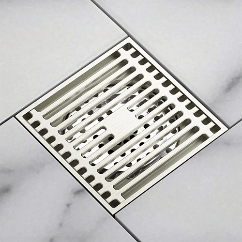 Душевой трап Orange TR01-005ni 100х100 никель Душевой трап Orange TR01-005ni 100х100 никель